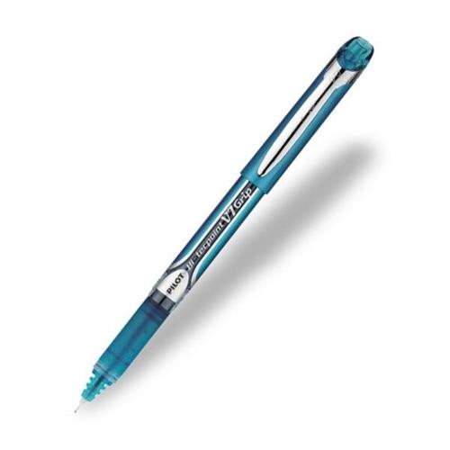 Pilot Hi-Techpoint V7 Rubber Grip Roller Ball Pen Light Blue BXGPN-V7-LB