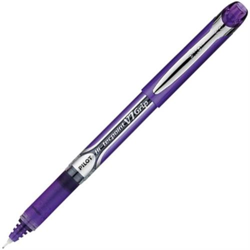 Pilot Hi-Techpoint V7 Rubber Grip Roller Ball Pen Violet BXGPN-V7-V