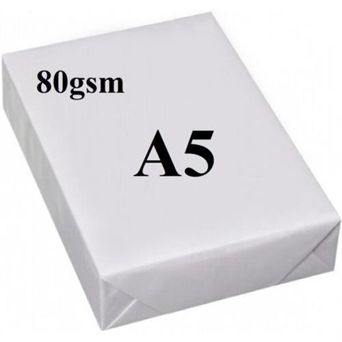 Generic A5 Paper 80gsm Ream 500 Sheets White