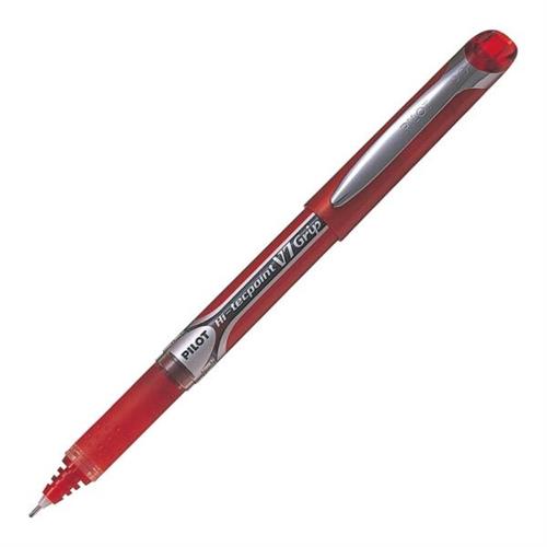 Pilot Hi-Techpoint V7 Rubber Grip Roller Ball Pen Red BXGPN-V7-R