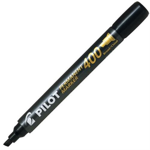 Pilot Permanent Marker 400 Marker Pen Black Broad Chisel Tip SCA-400