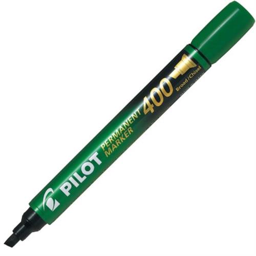 Pilot Permanent Marker 400 Marker Pen Green Broad Chisel Tip SCA-400