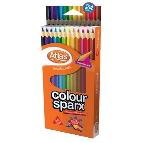 Atlas Colour SparX Pencils 24 Colours