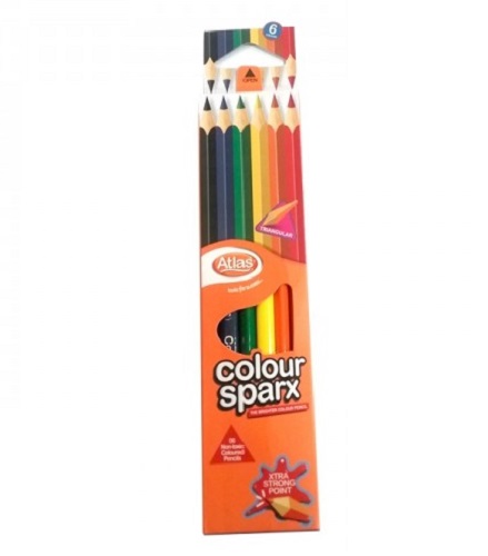 Atlas Colour SparX Pencils 6 Colours