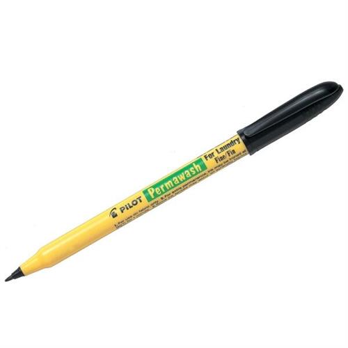 Pilot Permawash Laundry Marker Pen Fine Black SWN-LMF