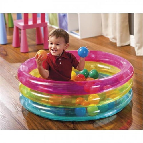 Intex Childrens 3-Ring Inflatable Baby Ball Pit 48674
