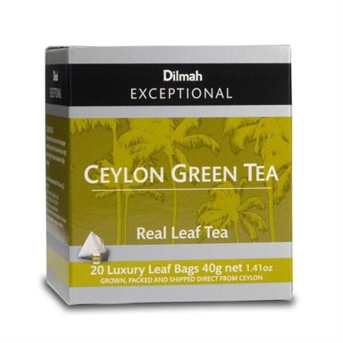 Dilmah Exceptional Real Leaf Ceylon Green Tea 20 Tea Bags