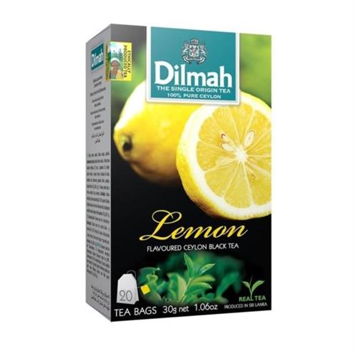 Dilmah Lemon Flavored Black Tea 20 Tea Bags