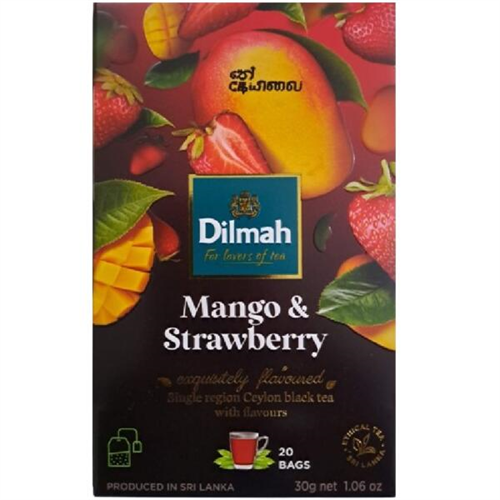 Dilmah Mango and Strawberry Flavoured Ceylon Black Tea 20 Tea Bags
