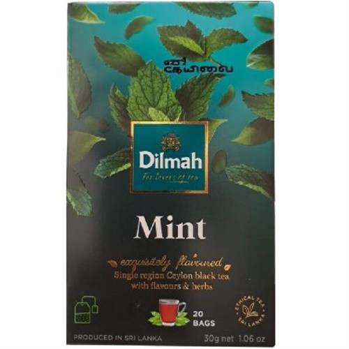 Dilmah Mint Flavoured Ceylon Black Tea 20 Tea Bags