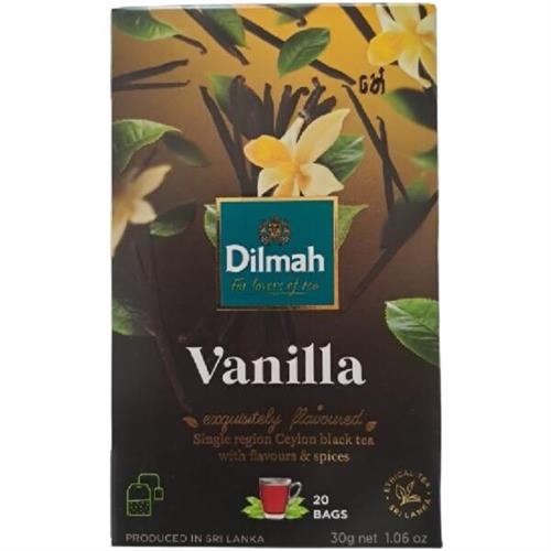 Dilmah Vanilla Flavored Black Tea 20 Tea Bags