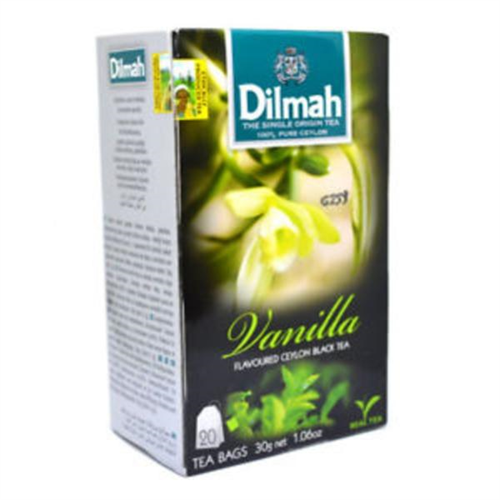 Dilmah Vanilla Flavored Black Tea 20 Tea Bags