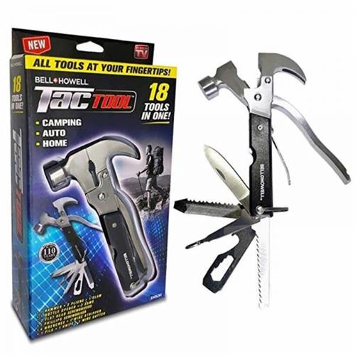 Bell + Howell TAC Tool Stainless Steel 18-in-1 Multi Tool