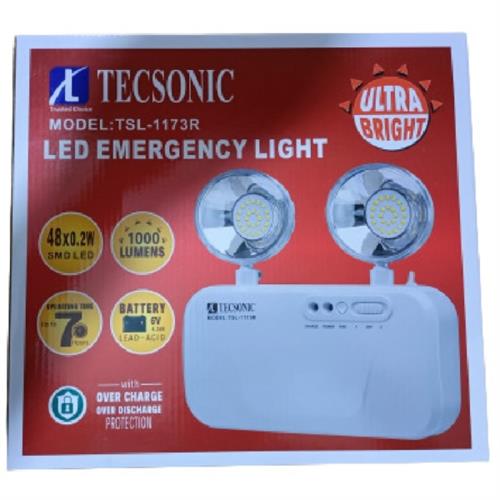 Tecsonic Rechargeable LED Bright Emergency Lights TSL-1173R