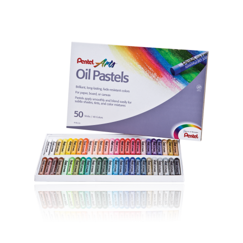 Pentel Arts Oil Pastels 50 Color Set PHN-50