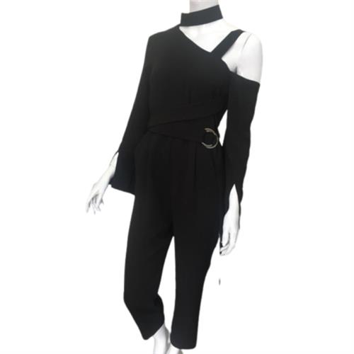 TopShop UK Original Black Jumpsuit With Belt Small UK 8