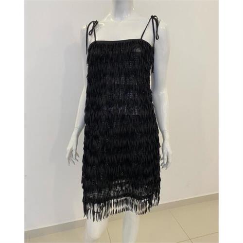 Zara UK Original Tassel Black Dress Medium UK 10