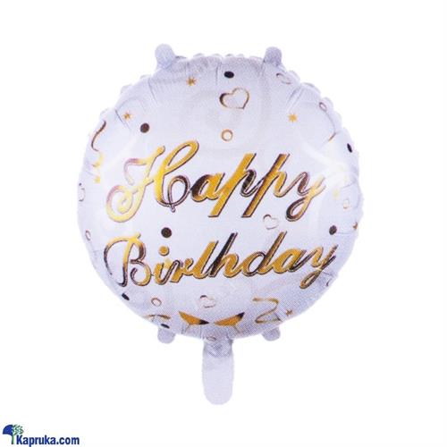 Happy Birthday Helium Foil Round Balloon