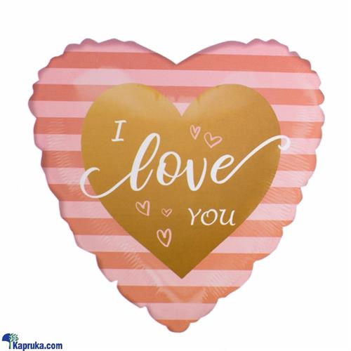 I Love You Foil Mylar Balloons Love Heart Helium Balloon (pink)