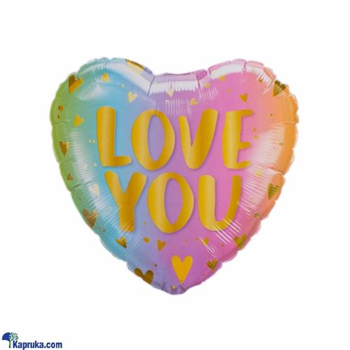 I Love You Foil Mylar Balloons Love Heart Valentines Day Helium Balloon (green & Pink)