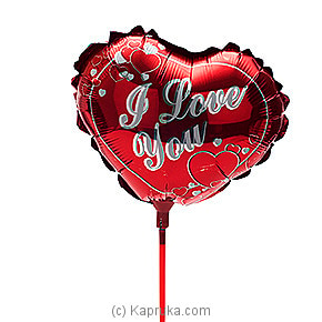 I Love You Reddish Foil Baloon