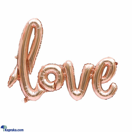 'LOVE' Foil Balloon Rose Gold 42' Inch