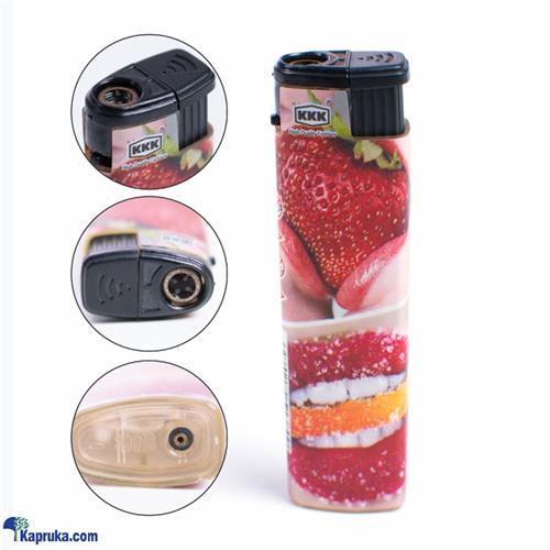 Freeze Sexy Lip Printed Jet Frame Lighter ( Cigarette Lighter, Windproof Lighter For Candle, Kitchen, BBQ )