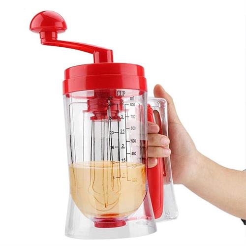 Pancake - Cupcake Batter Dispenser, Hand- Held Manual Batter Mixer Dispenser Blender Machine, Perfect Baking Tool For Cupcakes, Waffles, Muffin Mix