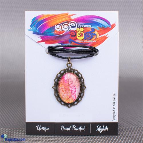 Vyvarna stainless steel/ metal pendant with cotton cord
