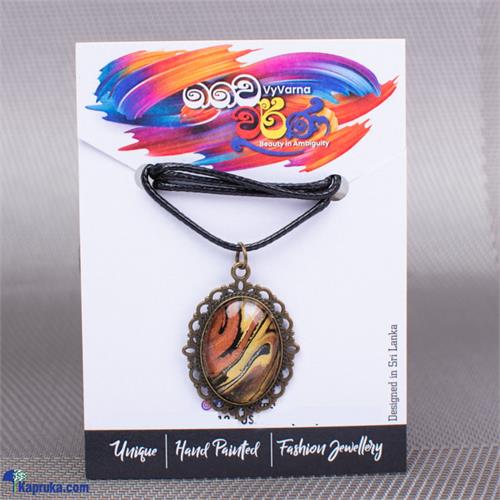 Vyvarna stainless steel/ metal pendant with cotton cord