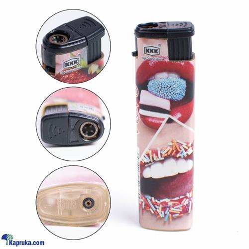 Sweet Lip Printed Jet Frame Lighter ( Cigarette Lighter, Windproof Lighter For Candle, Kitchen, BBQ )