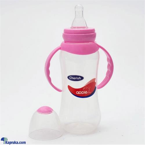 APPLE BABY FEEDING BOTTLE WITH HANDLE PP 8OZ - TODDLER PP FEEDING BOTTLE - MILK FEEDING BOTTLE