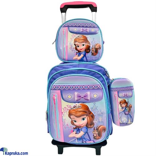 3d Trolley Bag 3 In 1 Kids Backpacks Sofia The First And Unicorn