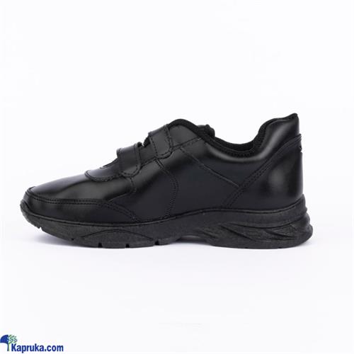 OMAC BLACK VELCRO SCHOOL SHOES FOR CHILDREN