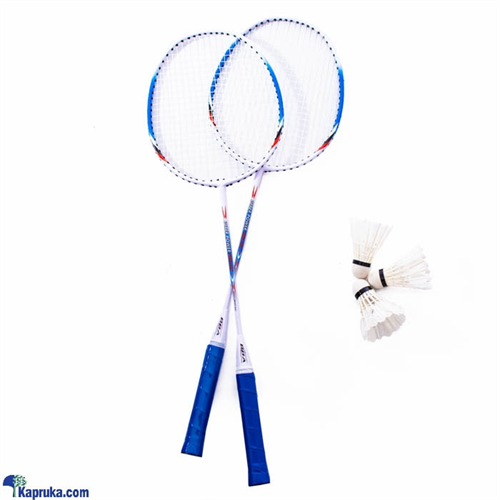 Badminton Racket With Blue Case