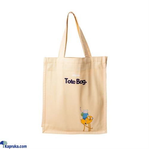 MYSU Premium Adventure Time Canvas Tote Bag - Beige