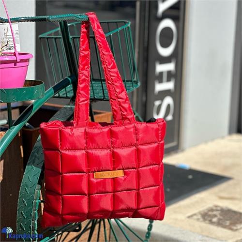 Ockult Red Quilted Ladies,shoulder,square Girls Bag