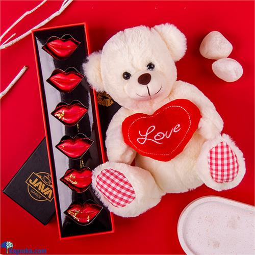 Choco- Kiss Love Bundle - JAVA 'love Bites'lip Chocolates With Cute Teddy