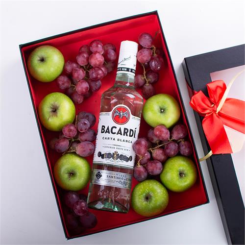 Fruit Party Hamper With Bacardi