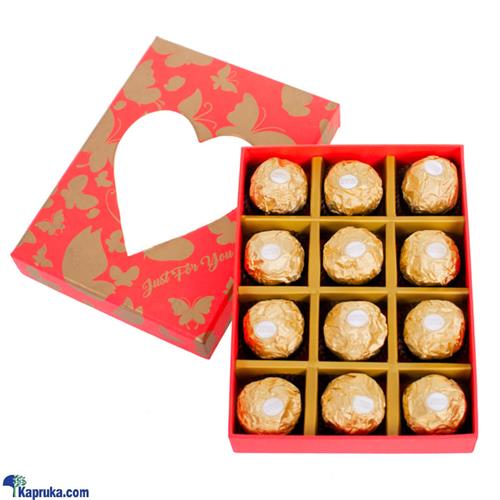 Just For You Butterfly 12 Pieces Ferrero Rocher Chocolate Box - Red