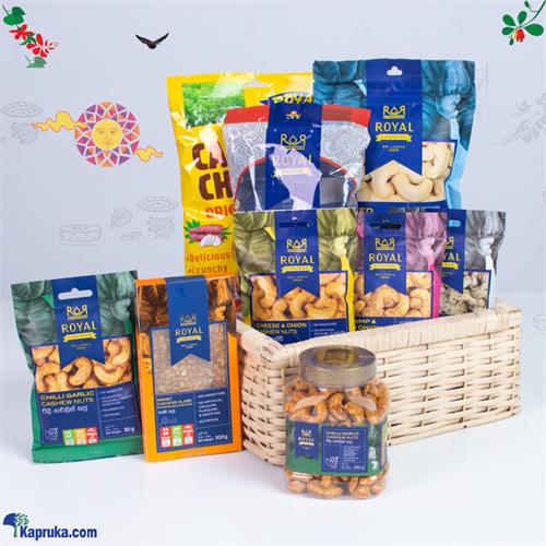 Royal Cashews Tongue Splitting Hamper Box.- Top Selling Hampers In Sri Lanka