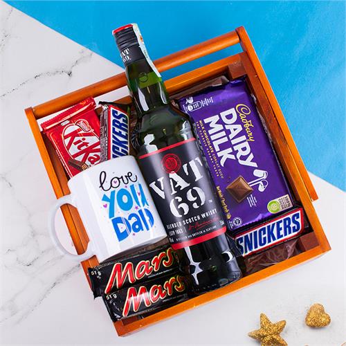 Thank You Dad Hamper With Vat 69