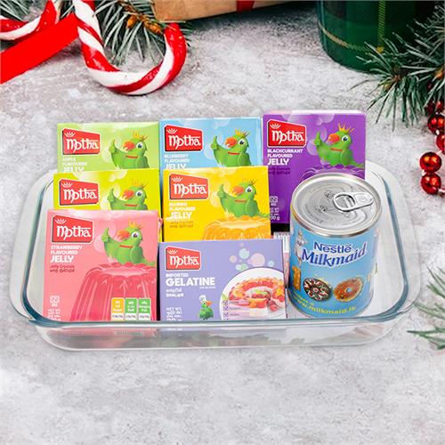 Holly Jolly Broken Glass Jelly Desert Hamper - Top Selling Online Hamper In Sri Lanka