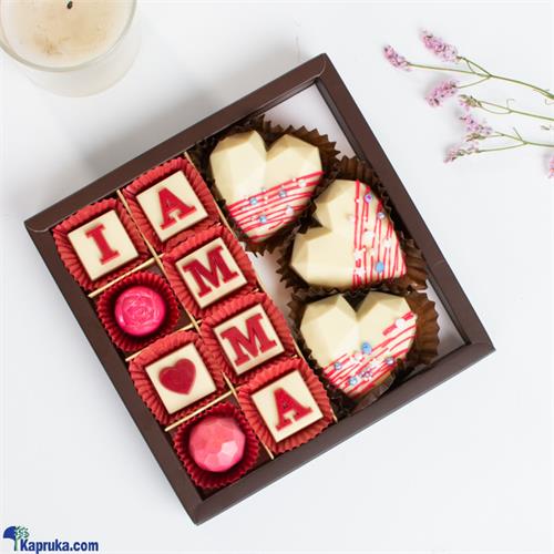 Java 08 Piece Chocolates With 'I Heart Amma' With Big Diamond Hearts