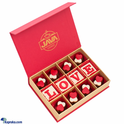 Java Love You 12 Piece Orange Caramel Chocolate Box