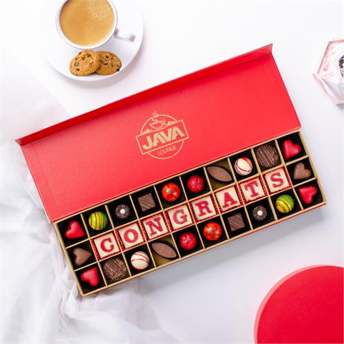 Java Congrats 30 Pieces Chocolate Box