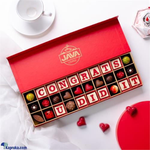 Java Congrats U Did It 30 Pieces Chocolate Box