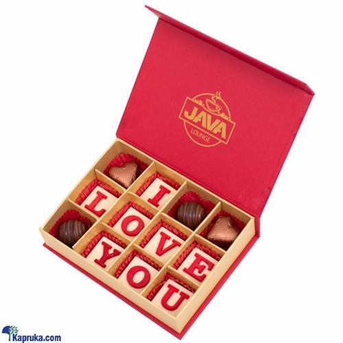 Java 'I Love You' 12 Piece Chocolate Box