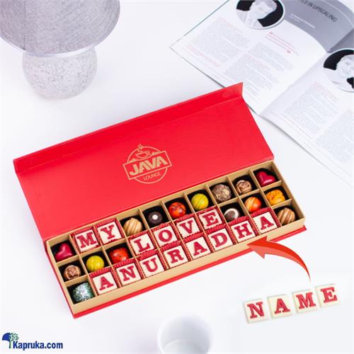 Java My Love Customised 30 Pieces Chocolate Box