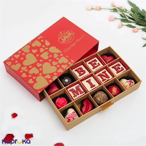 Java Valentine Be Mine Red Heart 15 Pcs Box